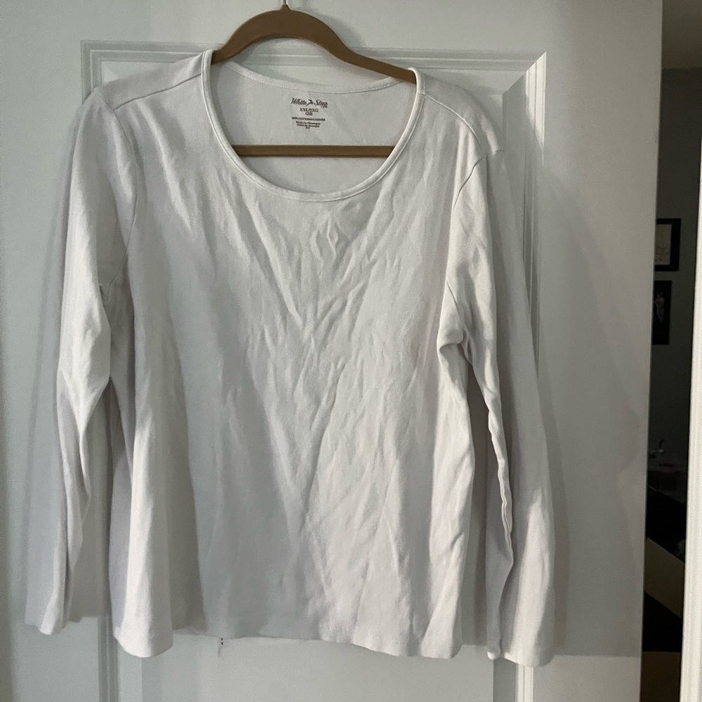 White Long Sleeve Top